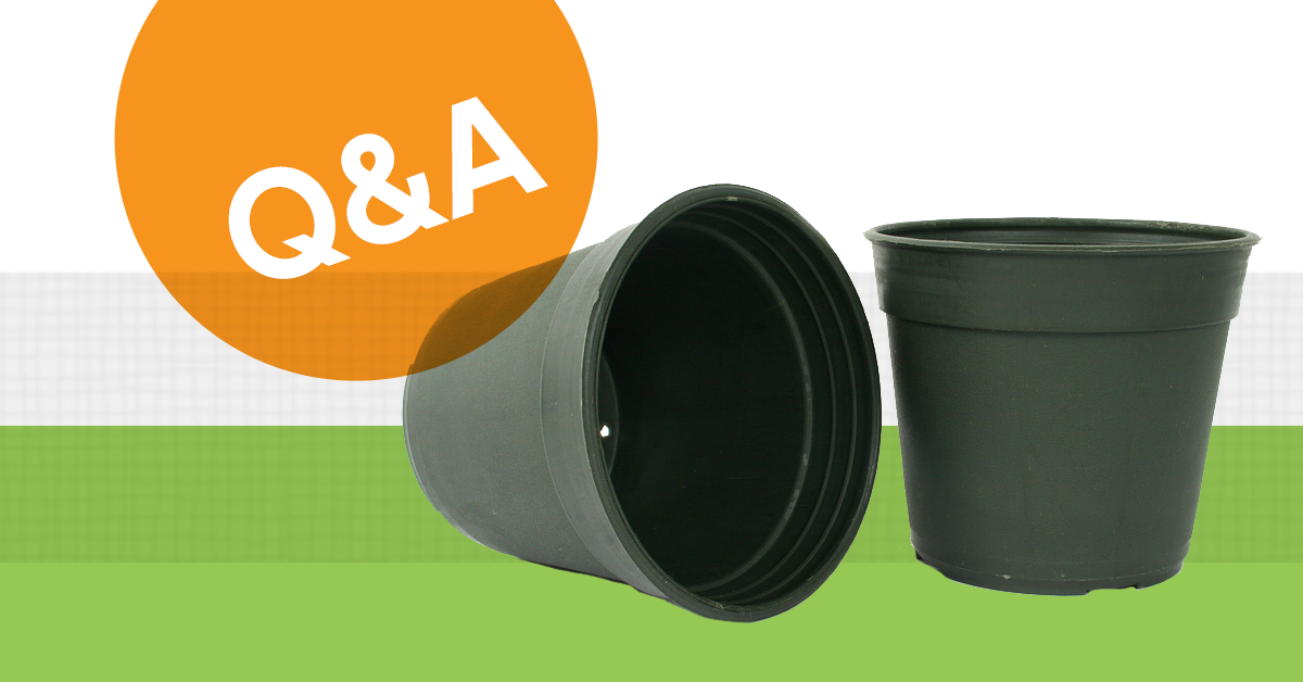 Can I recycle plastic plant pots?