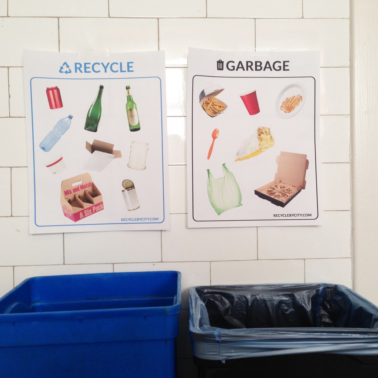 Chicago Recycling Signs