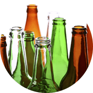 Glass beverage bottles