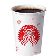 disposable coffee cup  -with coffee -no lid