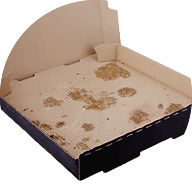 greasy cardboard