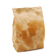 greasy paper bag