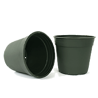 Plastic flower pots 